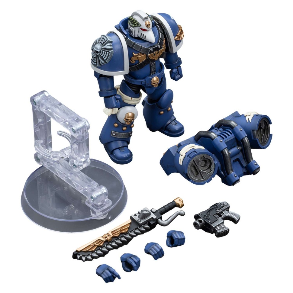 JoyToy Warhammer Ultramarines Vanguard Veteran with Chainsword and Bolt Pistol