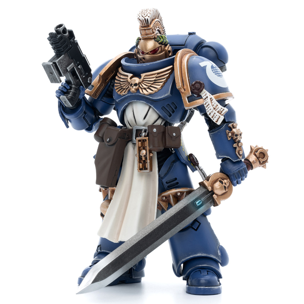 JoyToy Warhammer Ultramarines Primaris Company Champion Brother Parnaeus