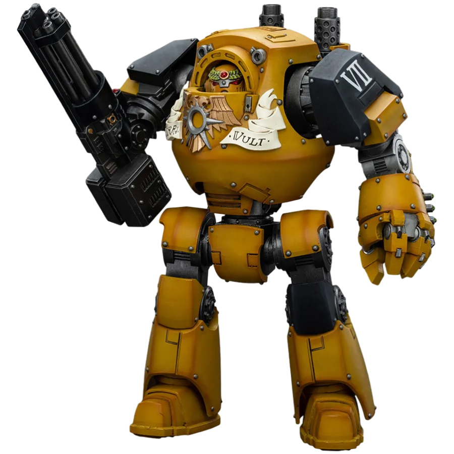 JoyToy Warhammer Imperial Fists Contemptor Dreadnought with Kheres Assault Cannon