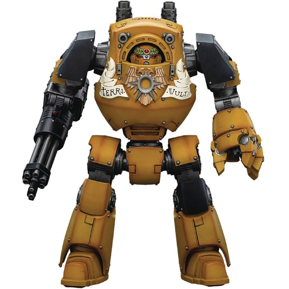JoyToy Warhammer Imperial Fists Contemptor Dreadnought with Kheres Assault Cannon