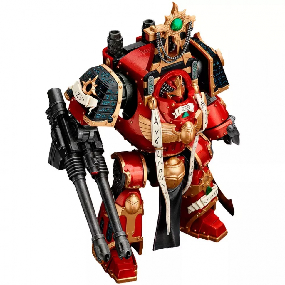 JoyToy Warhammer Thousand Sons Contemptor-Osiron Dreadnought With Gravis Force Blade and Gravis Autocannon